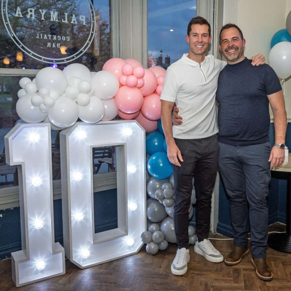 Lee and Gary at our 10th birthday celebration