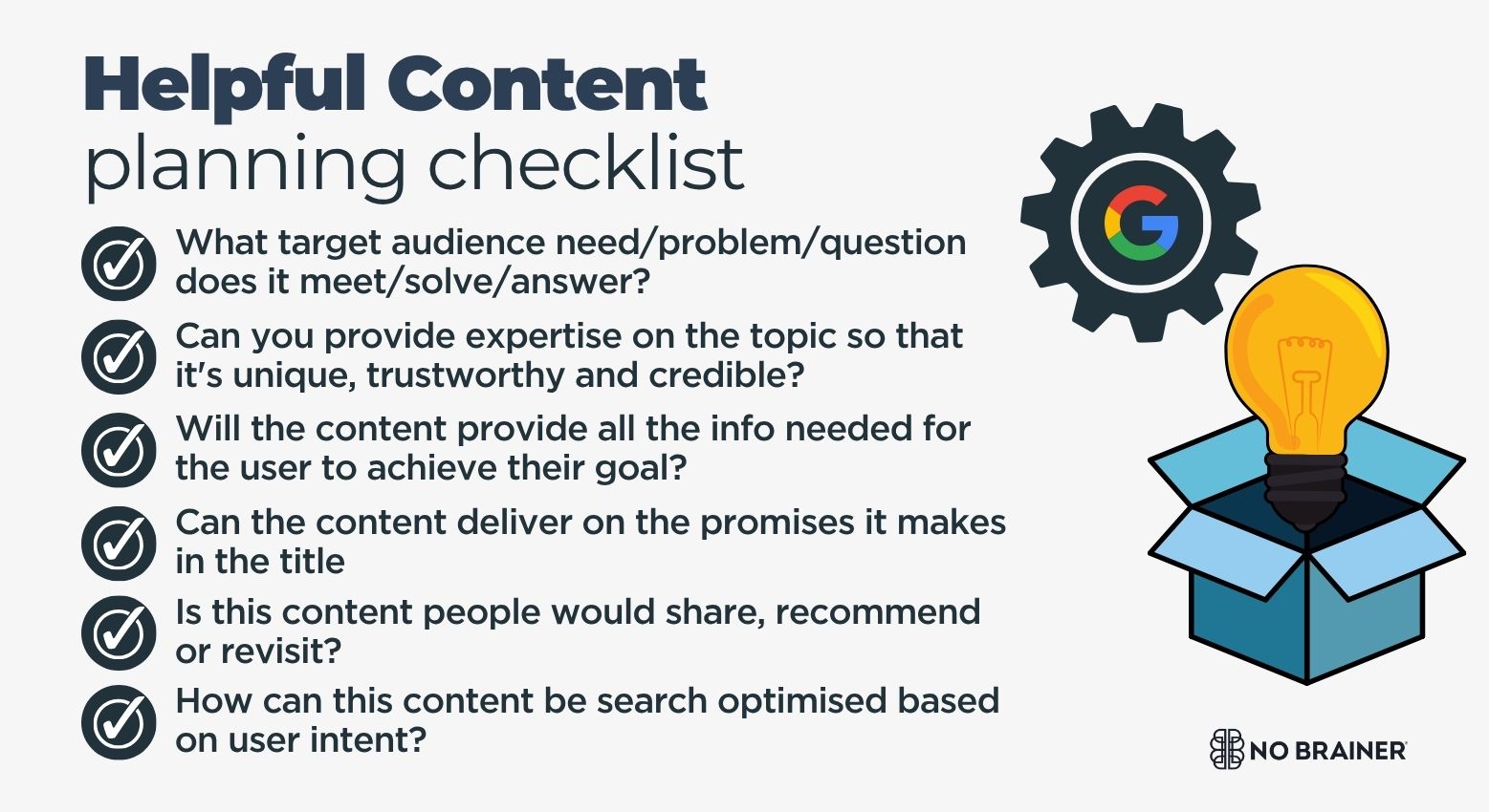 Helpful content checklist